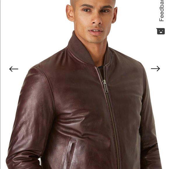 Leather bomber jacket - frank and oak - Picture 4 of 5